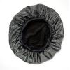 Red By Kiss Glitter Bonnet Premium Quality Sleeping Hair Bonnet Hair Cap, Super Jumbo (Black Pearl)(Jet Black Pearl)