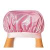 Red By Kiss Glitter Bonnet Premium Quality Sleeping Hair Bonnet Hair Cap, Super Jumbo (Black Pearl)(Pink)