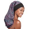 Red by Kiss Silky Braid Bonnet Wide Edge Bonnet Sleep Cap, Frizz Free Bonnet (Leopard)(Leopard)
