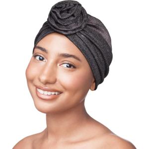 Red by Kiss Galaxy Top Knot Turban Headwrap Pre Tied Bonnet Hair Cover Beanie Cap(Black Galaxy)