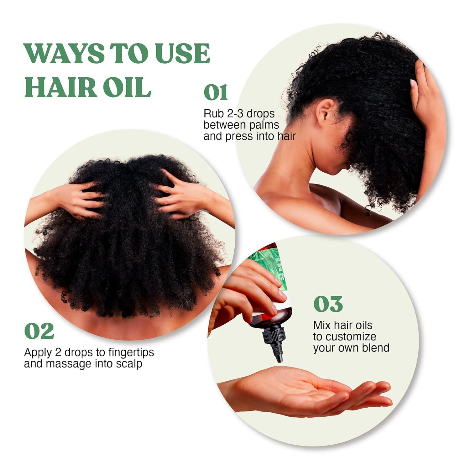 imageRed by Kiss Professional 999 Natural Hair Oil Organic Vegan Oil Blend for Hair Growth ampamp Refresh Biotin Infused Nourish ampamp Add Shine ampamp Smooth Rosemary ampamp Mint 25 Fl OzTea Tree