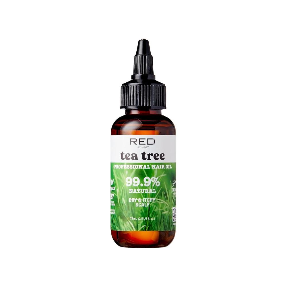 imageRed by Kiss Professional 999 Natural Hair Oil Organic Vegan Oil Blend for Hair Growth ampamp Refresh Biotin Infused Nourish ampamp Add Shine ampamp Smooth Rosemary ampamp Mint 25 Fl OzTea Tree