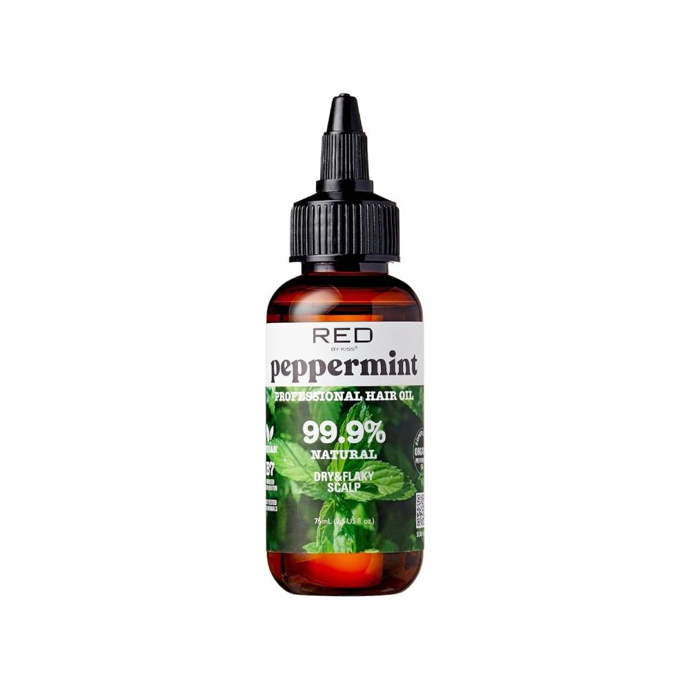 imageRed by Kiss Professional 999 Natural Hair Oil Organic Vegan Oil Blend for Hair Growth ampamp Refresh Biotin Infused Nourish ampamp Add Shine ampamp Smooth Rosemary ampamp Mint 25 Fl OzPeppermint