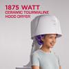 RED by KISS 1875 Watt Ceramic Tourmaline Hood Dryer, 4 Heat Settings Blow Dryer for Home & Salon, Height Adjustable Convenient Hooded Hair Dryer