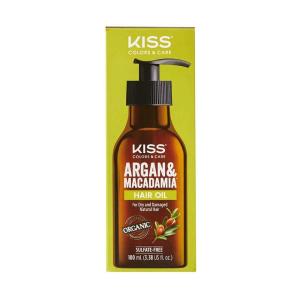 KISS Argan & Macademia Reparative Hair Oil Serum 100mL (3.38 US fl.oz.)(3.38 Fl Oz (Pack of 1))