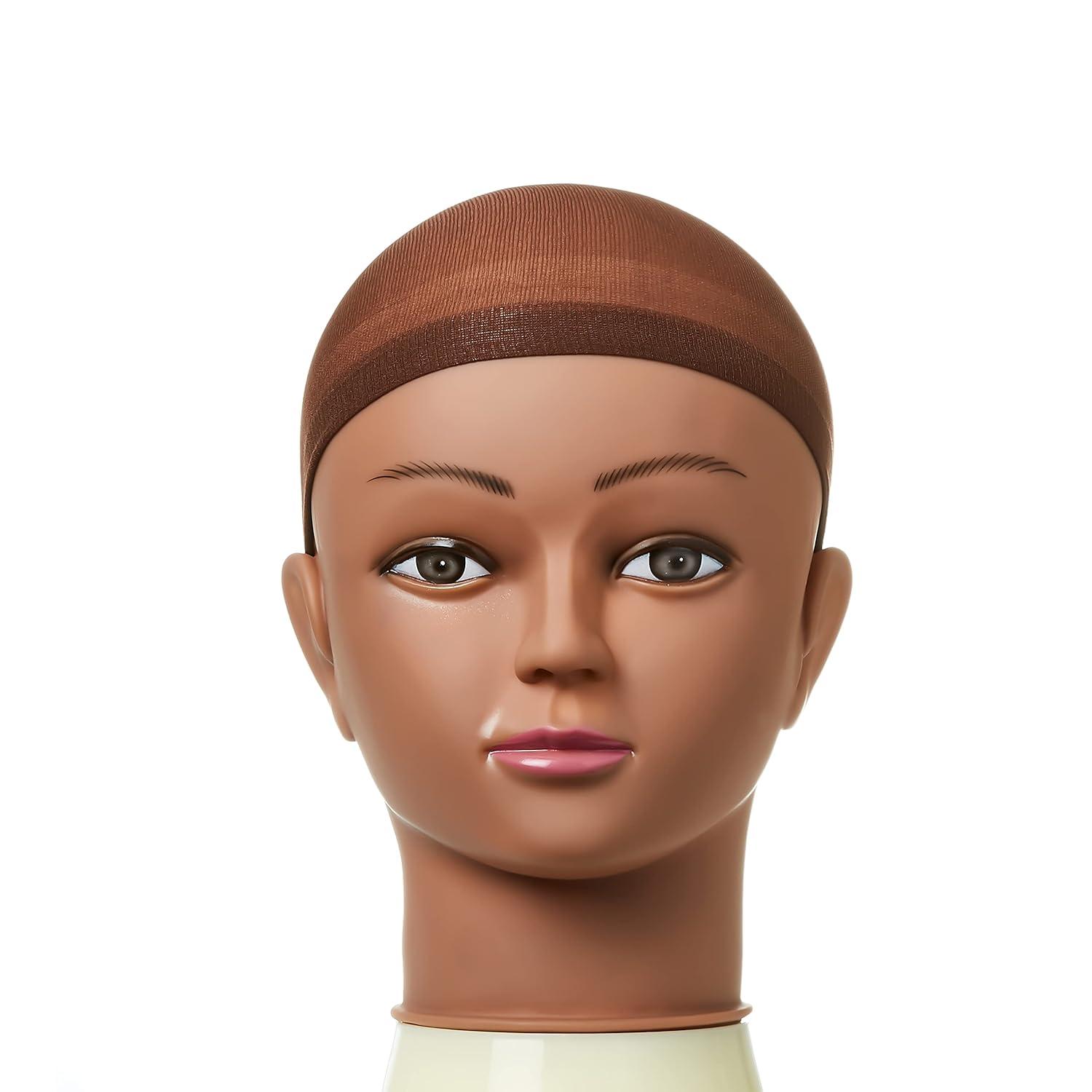 image:imageRed by Kiss Stocking Wig Cap 5 PCS Dark Brown with Lace Wig Powder Tinted Medium Dark Brown