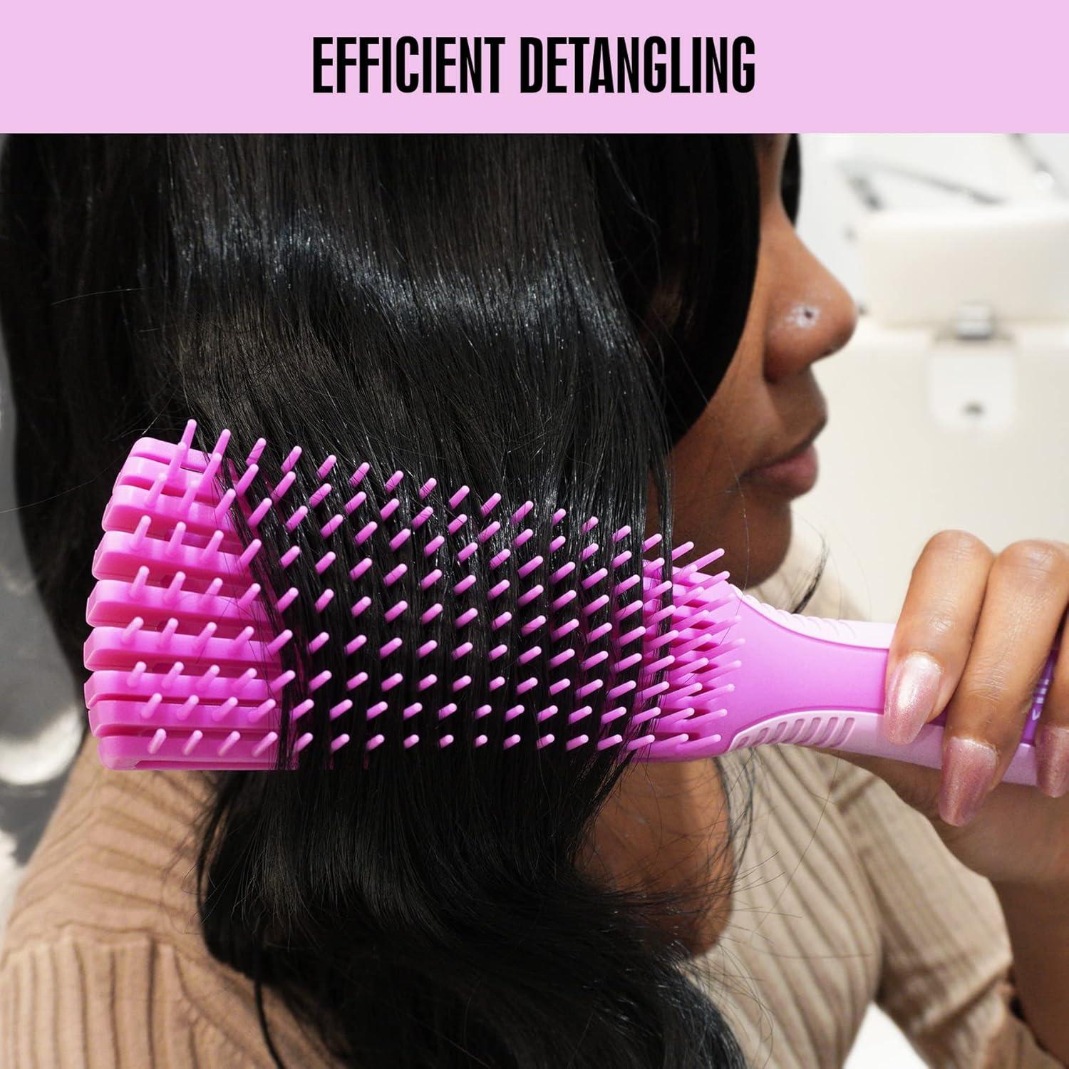 image:imageRed by Kiss Detangling Brush for Black Curly and Afro Hair Glide amp Define NonSlip Brush SmallPink