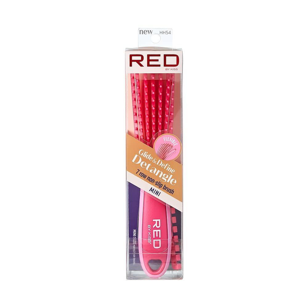 image:imageRed by Kiss Detangling Brush for Black Curly and Afro Hair Glide amp Define NonSlip Brush SmallMini