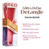 Red by Kiss Detangling Brush for Black Curly and Afro Hair, Glide & Define Non-Slip Brush (Small)(Ball Tip)
