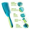 Red by Kiss Detangling Brush for Black Curly and Afro Hair, Glide & Define Non-Slip Brush (Small)(Jumbo)