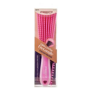 Red by Kiss Detangling Brush for Black Curly and Afro Hair, Glide & Define Non-Slip Brush (Small)(Pink)