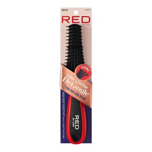 Red by Kiss Detangling Brush for Black Curly and Afro Hair, Glide & Define Non-Slip Brush (Small)(Small)