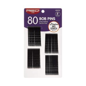 Red by Kiss Long Lasting & Secure Grip Bob Pins (2″, 80 Count)