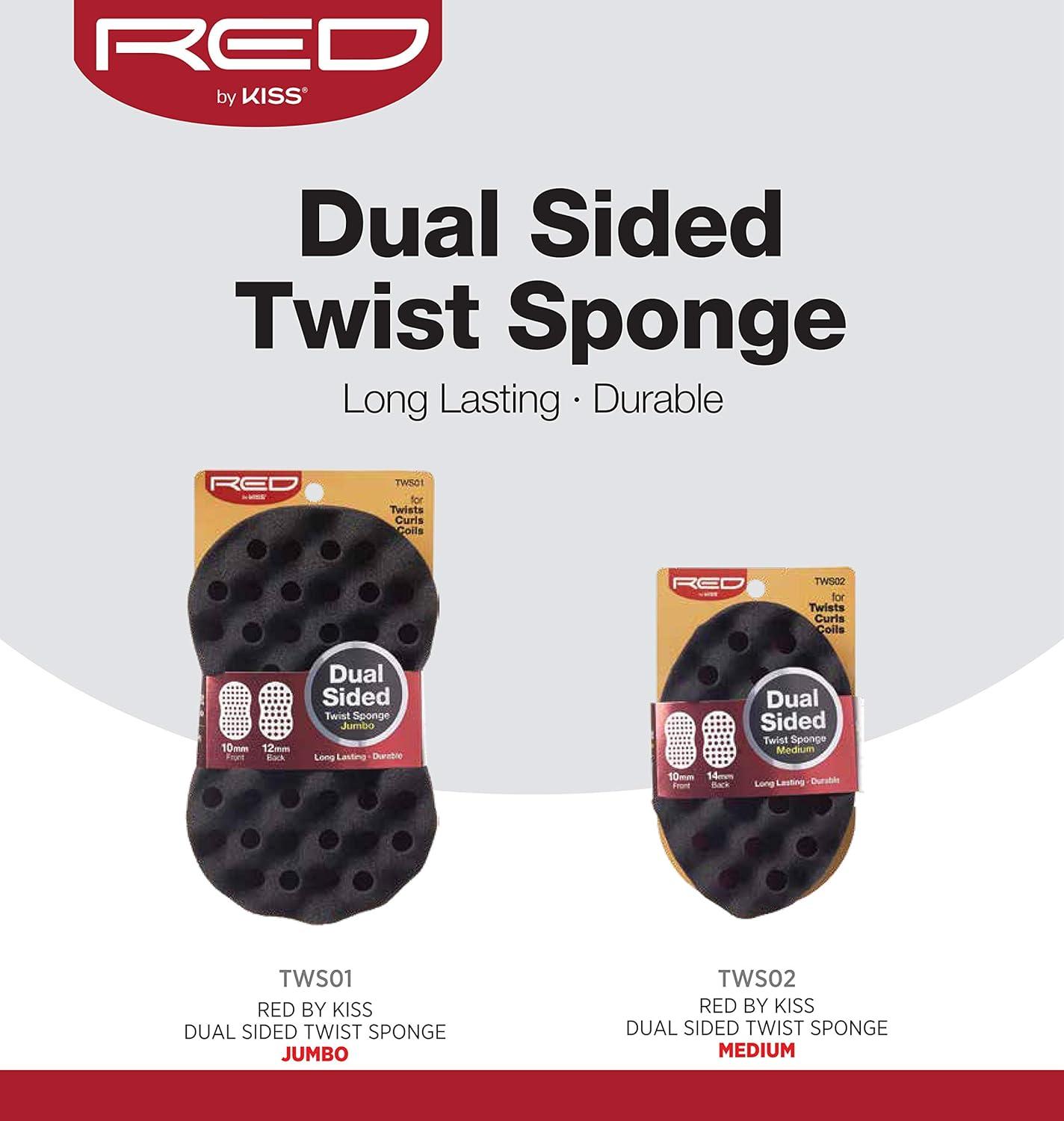 image:imageRed by Kiss Dual Sided Twist Sponge Jumbo Hair BrushJumbo