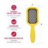 RED by Kiss Dry Vent Heat-Resistant Hair Brush, Detangling Fast Blow Drying for Wet Dry Curly Thick Straight Hair, Vented Detangler for Women Men Children Kids(Yellow)