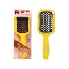 RED by Kiss Dry Vent Heat-Resistant Hair Brush, Detangling Fast Blow Drying for Wet Dry Curly Thick Straight Hair, Vented Detangler for Women Men Children Kids(Yellow)