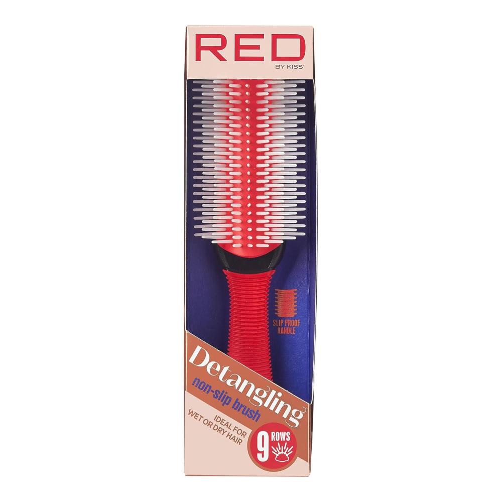 image:imageRed by Kiss Detangling NonSlip Brush 9 Rows