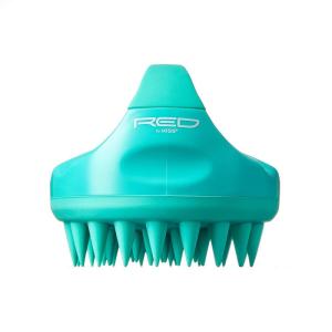 Red by Kiss Hair Scalp Massager Shampoo Brush Scalp Care Hair Brush with Soft Silicon Massager for Scalp Care Easy Grip