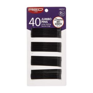 Red by Kiss Long Lasting & Secure Grip Bob Pins (2-3/4″, 40 Count -Jumbo)