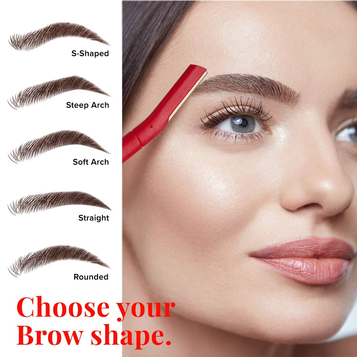 image:imageKiss New York Eyebrow Razor Trimmer Facial Hair Shaper Remover Multipurpose Exfoliating Dermaplaning Dermaplane Shaving Tools for Men amp Women 3 Count