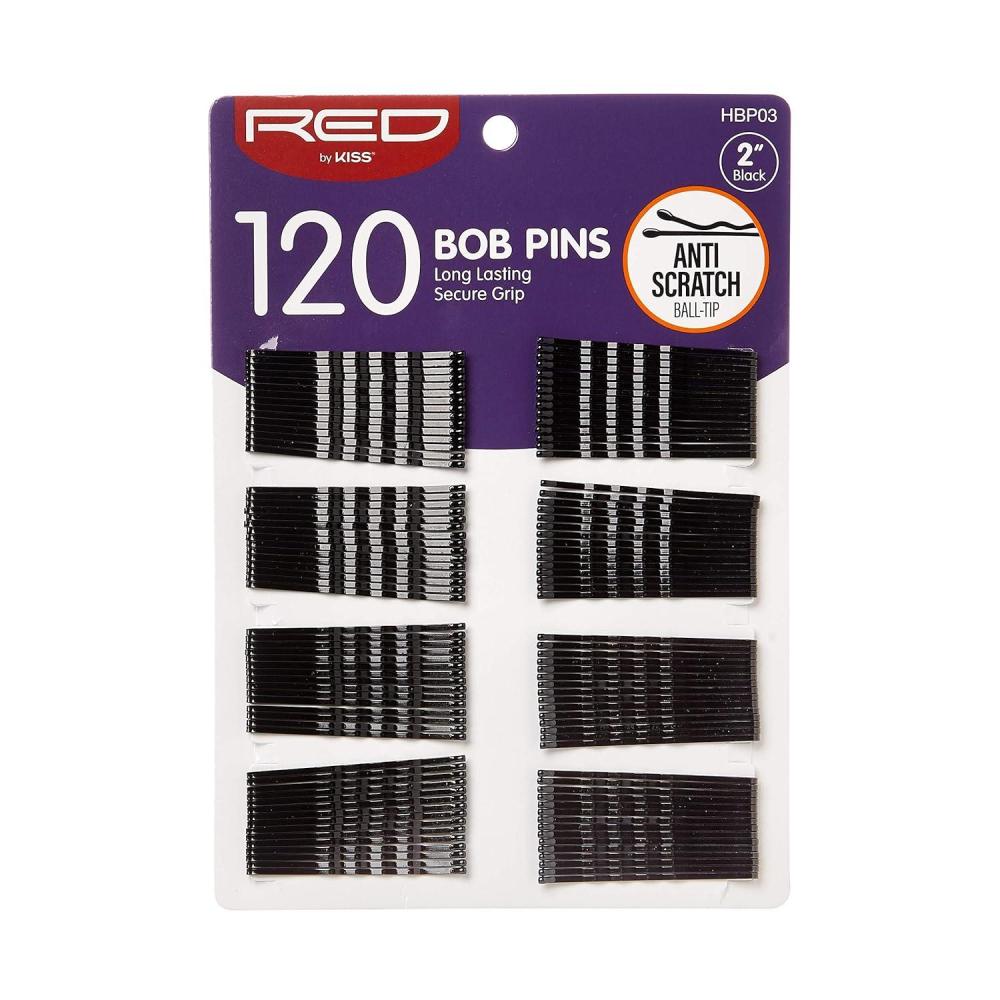 image:imageRed by Kiss Long Lasting amp Secure Grip Bob Pins 2 120 Count