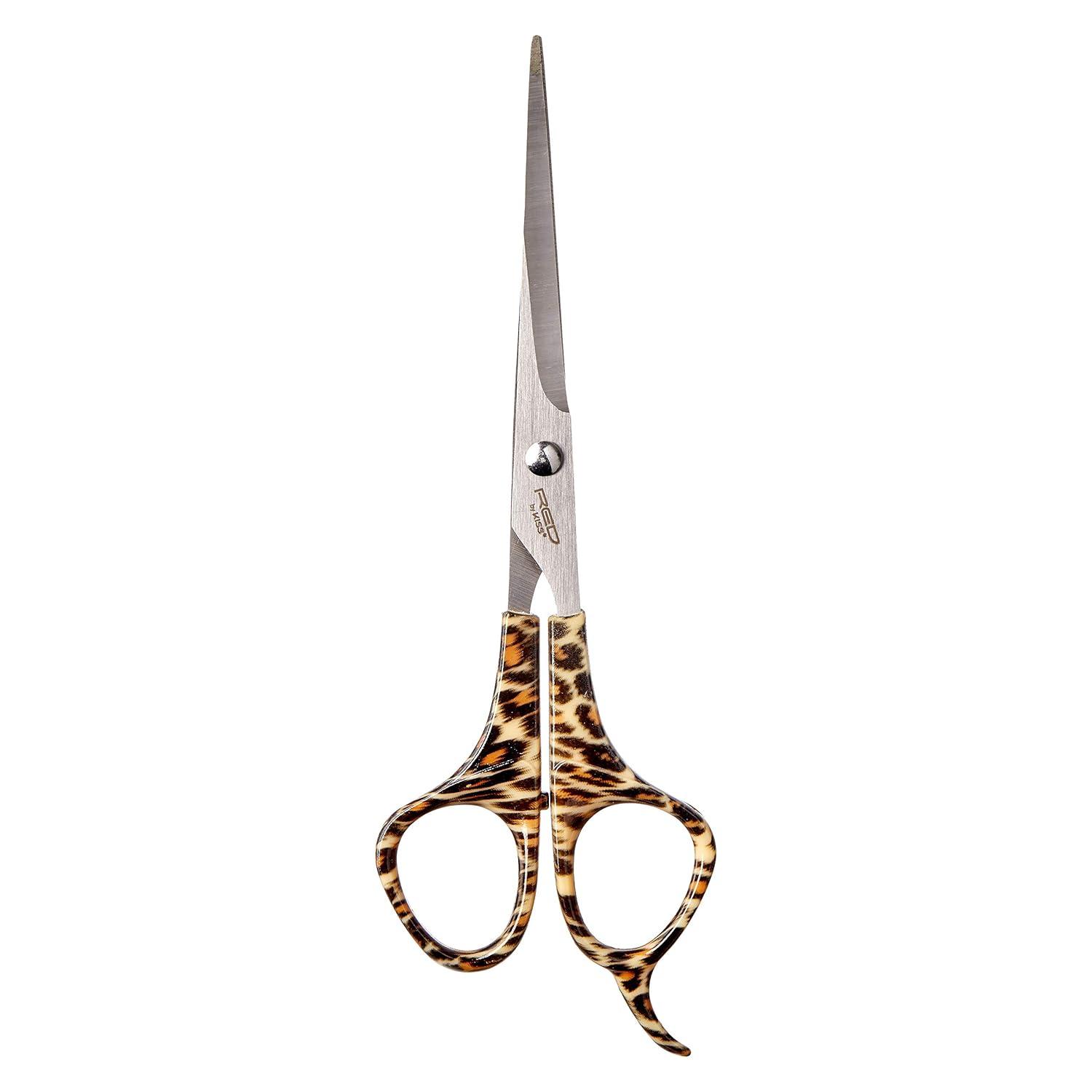 image:imageRed Premium 100 Stainless Steel Hair Thinning Shear Premium 65 Thinning Shear Razor Sharp Blade Comfort Grip with Finger RestHair Shear