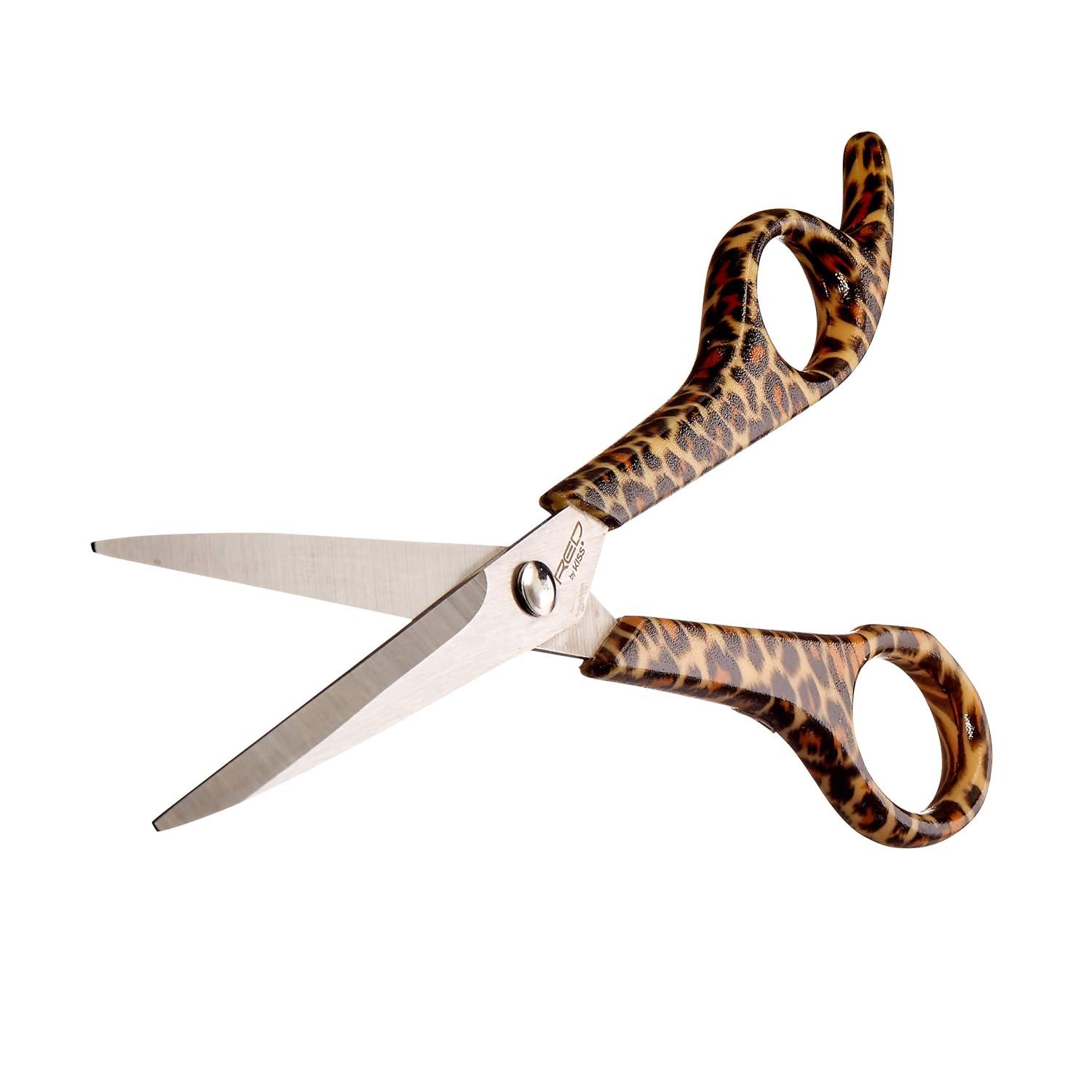 image:imageRed Premium 100 Stainless Steel Hair Thinning Shear Premium 65 Thinning Shear Razor Sharp Blade Comfort Grip with Finger RestHair Shear