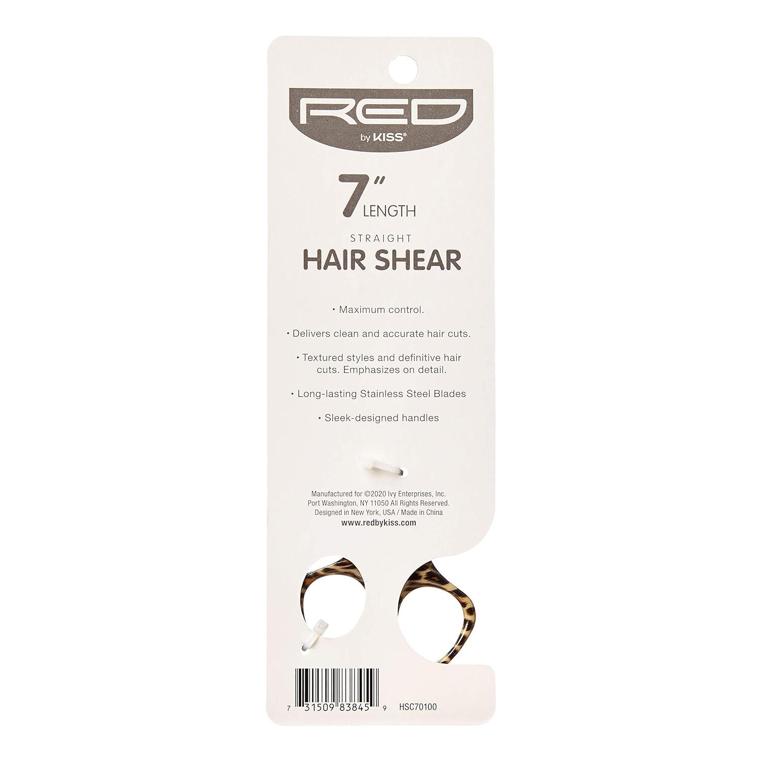 image:imageRed Premium 100 Stainless Steel Hair Thinning Shear Premium 65 Thinning Shear Razor Sharp Blade Comfort Grip with Finger RestHair Shear