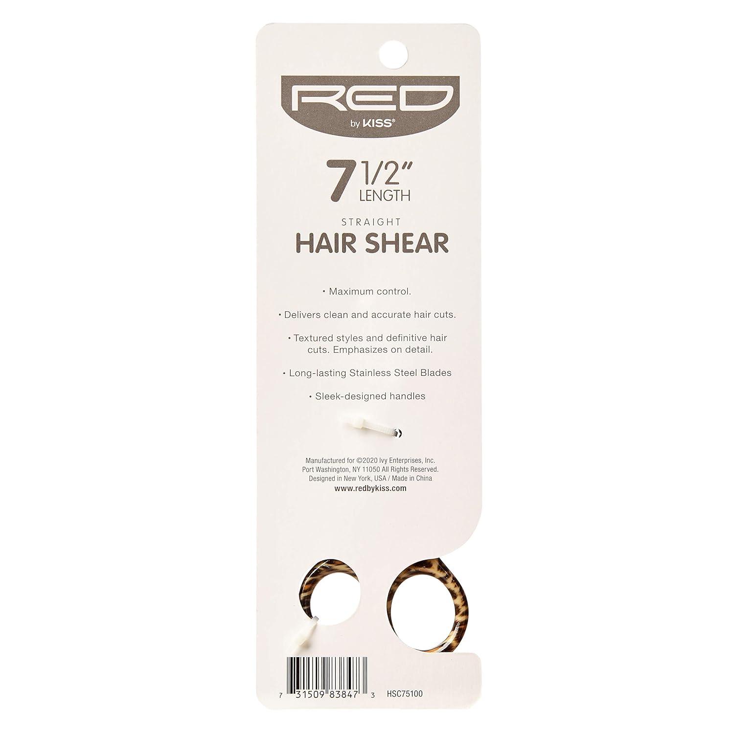 image:imageRed Premium 100 Stainless Steel Hair Thinning Shear Premium 65 Thinning Shear Razor Sharp Blade Comfort Grip with Finger RestHair Shear
