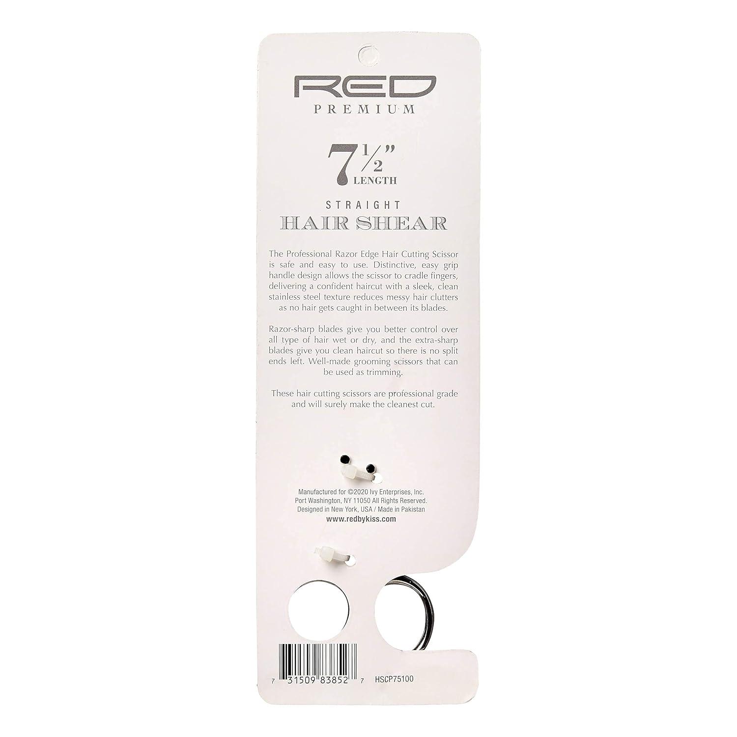 image:imageRed Premium 100 Stainless Steel Hair Thinning Shear Premium 65 Thinning Shear Razor Sharp Blade Comfort Grip with Finger RestPremium