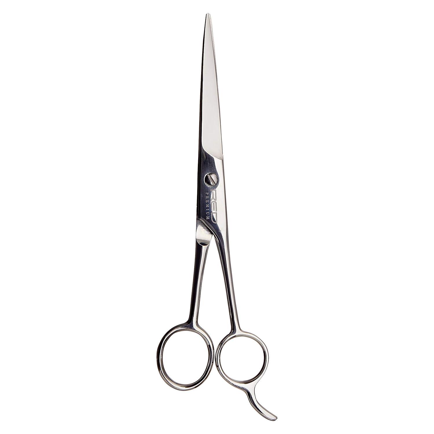 image:imageRed Premium 100 Stainless Steel Hair Thinning Shear Premium 65 Thinning Shear Razor Sharp Blade Comfort Grip with Finger RestPremium