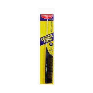 RED by KISS Carbon Fiber Pin Tail Comb, Heat Resistance, Anti-Frizz & Anti-Static -CMB28